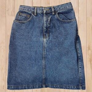 Vintage Calvin Klein 90s Denim Mini Skirt Made in USA